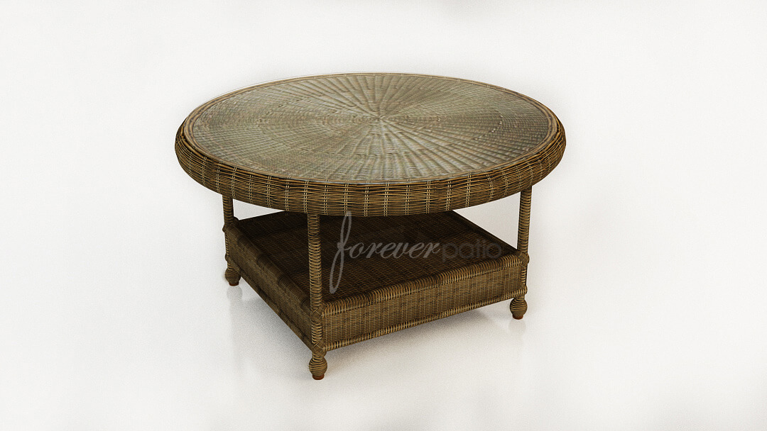 Rockport 36" Round K/D Chat Table with Glass Top